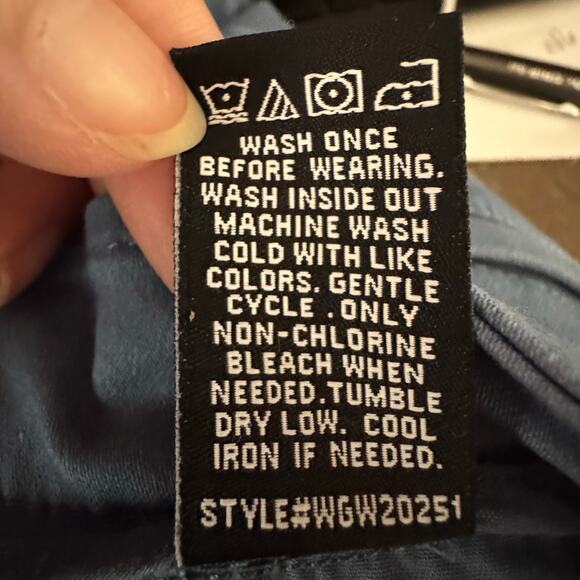 41 Hawthorn Women’s Slant Pocket Pants Blue Cotton Blend Mid Rise NWT Size 16 - Picture 8 of 8